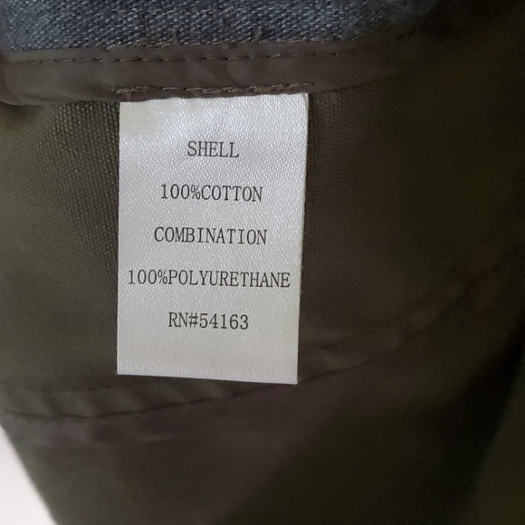 Cotton Twill Flap Vest w/ Vegan Leather Detailing - Picture 8 of 8